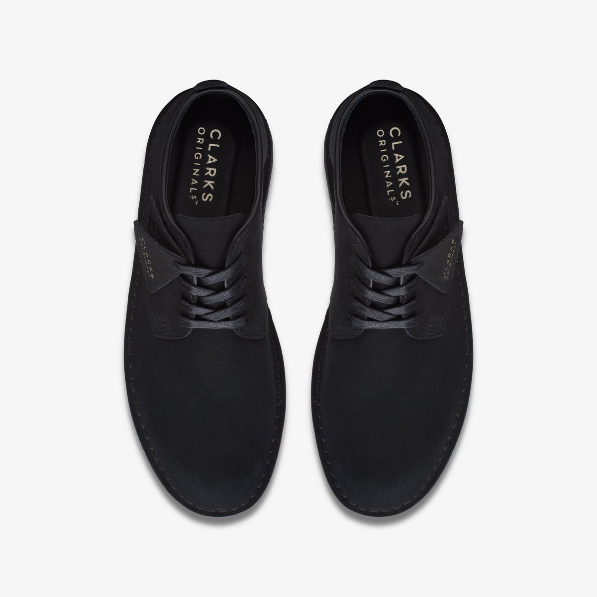 Mens Clarks Coal London - Black Suede