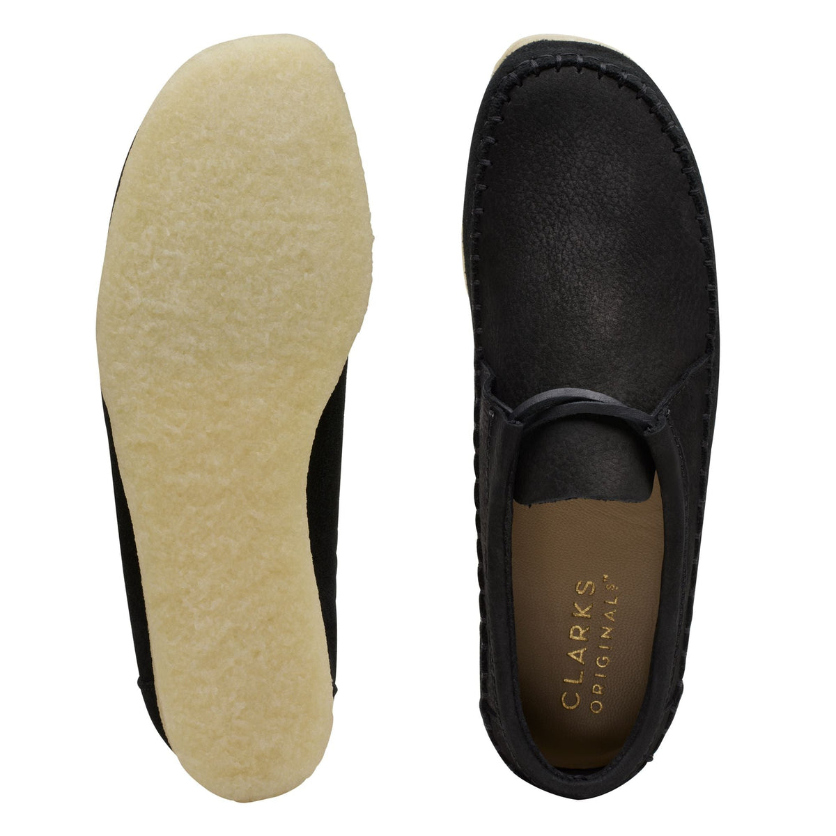 Clarks Women's Weaver Tie Black Sde Sneakers