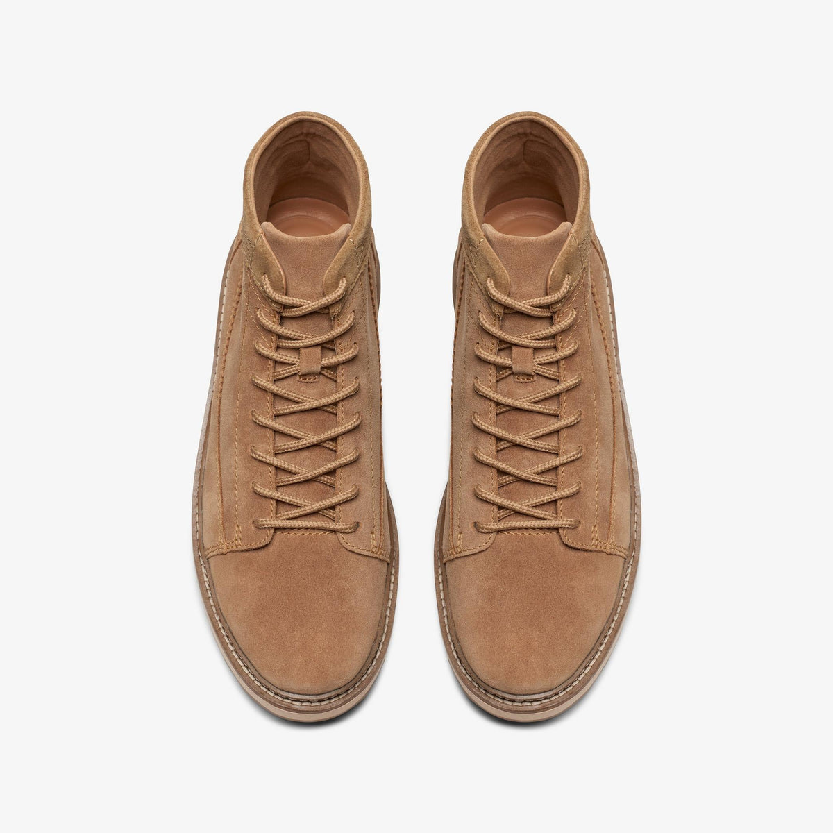 Mens Clarks Clarkhill Hi - Light Tan Suede