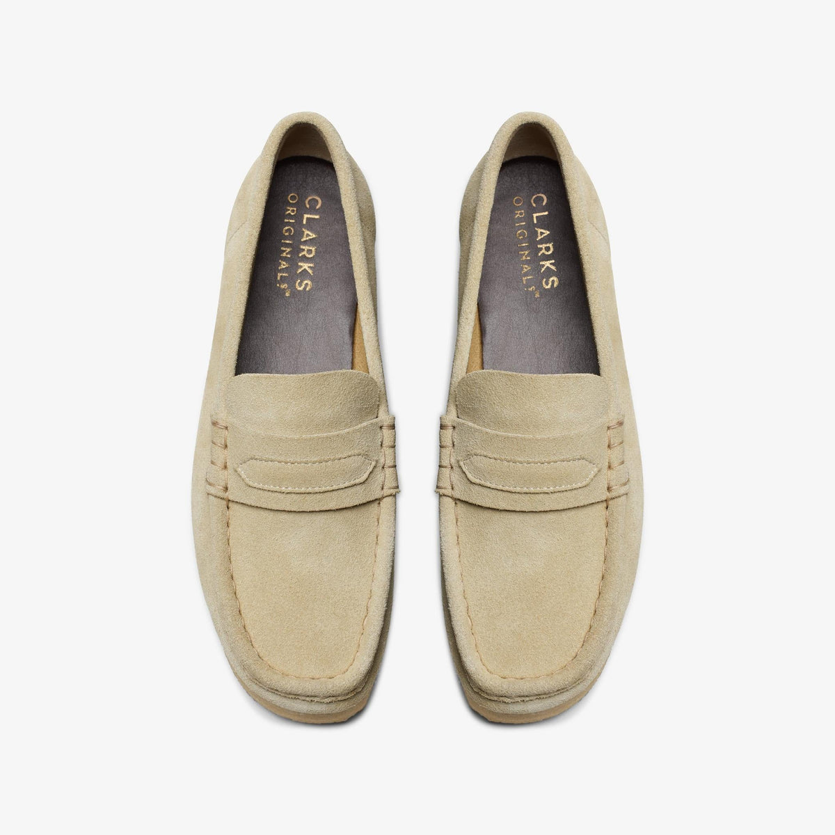 Womens Clarks Wallabee Loafer - Maple Suede