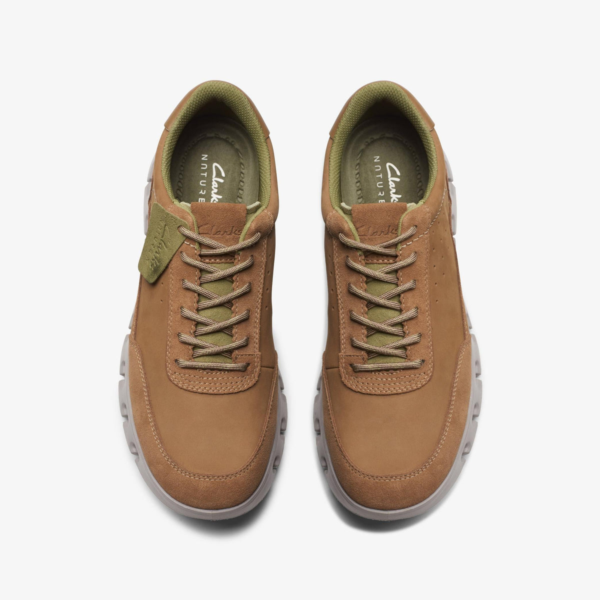 Mens Clarks Nature X One - Dark Sand Nubuck