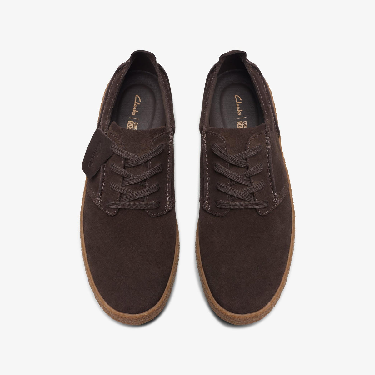 Mens Clarks Streethilllace - Dark Brown