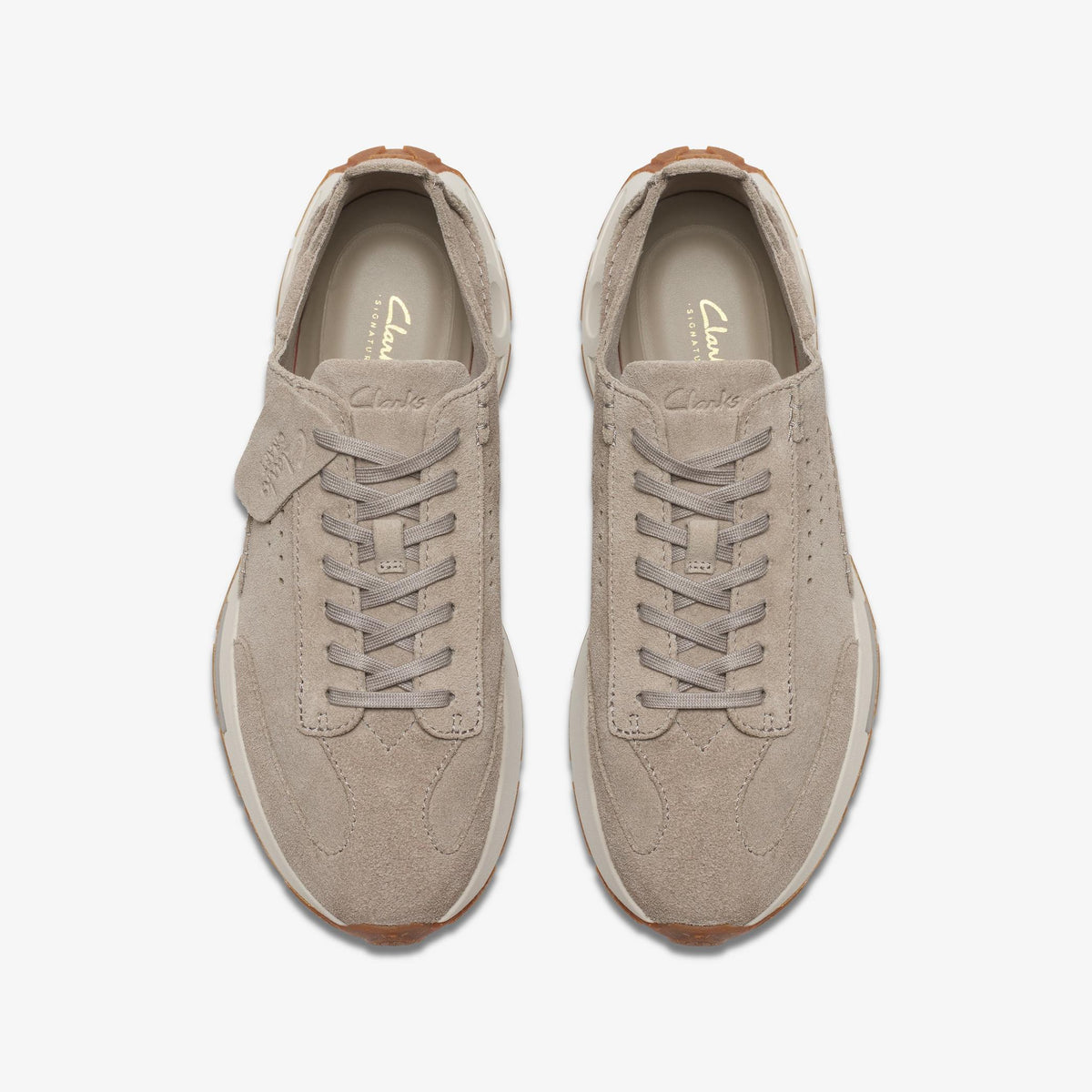 Mens Clarks Craft Speed - Light Grey Suede