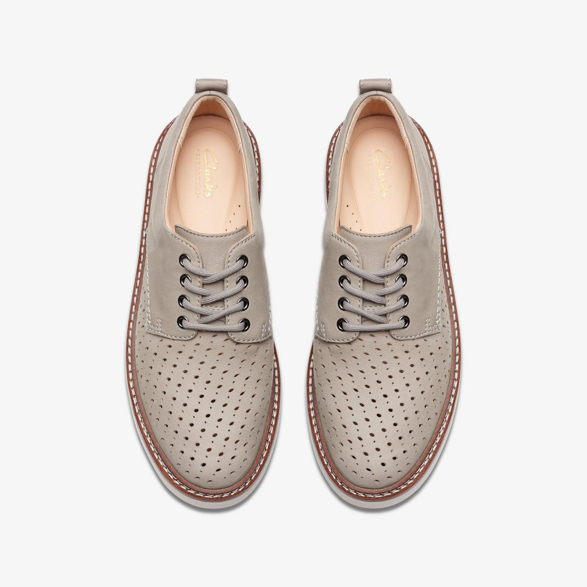 Womens Clarks Oriannaw Move - Stone Nubuck