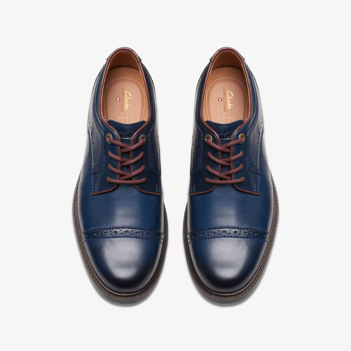 Mens Clarks Un Shire Vibe - Navy