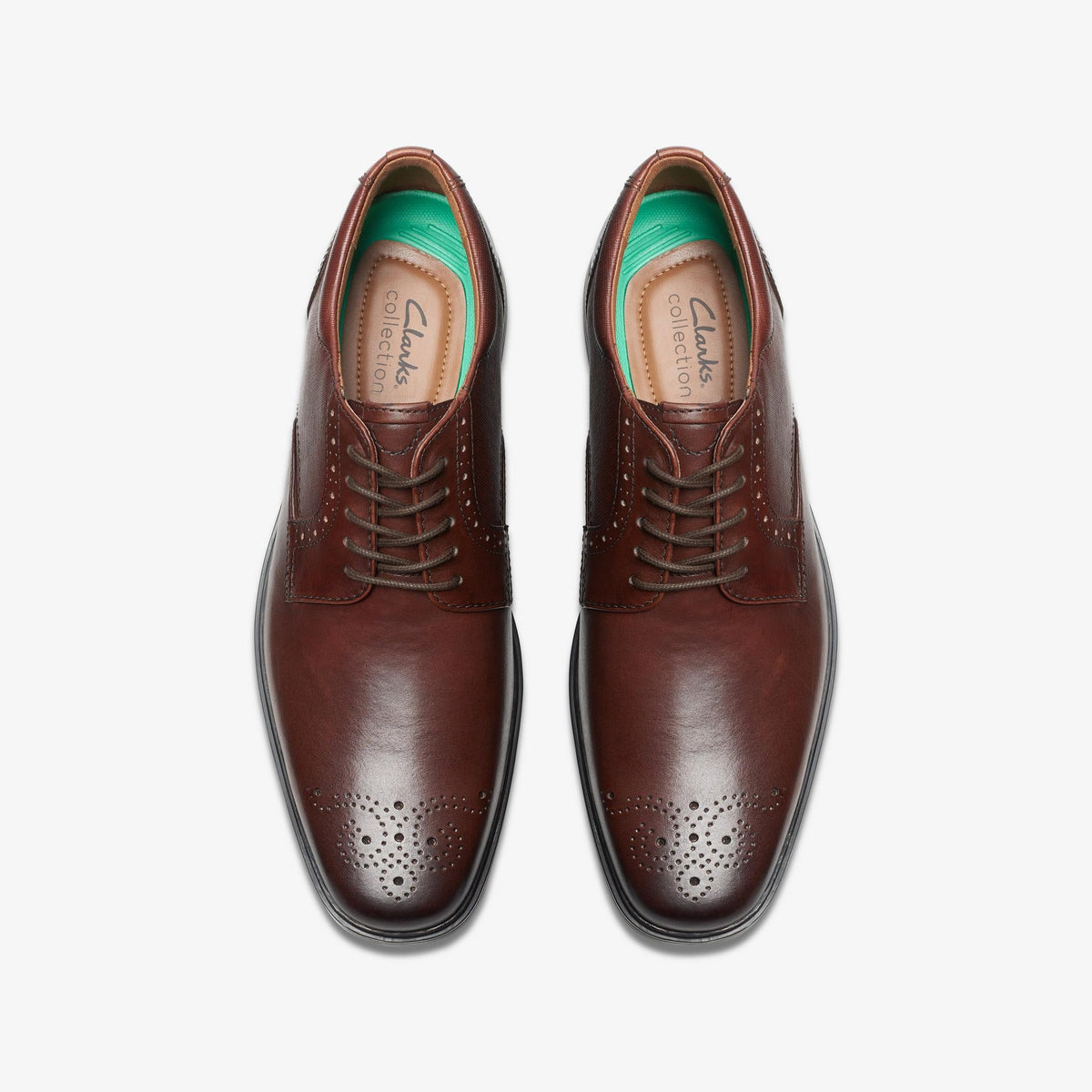 Mens Clarks Clarkslite Tie - Mahogany
