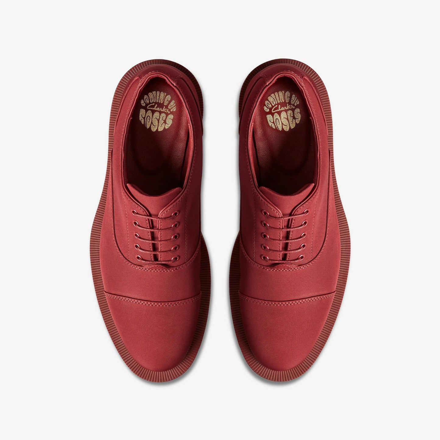 Mens Clarks Oxford 2 'martine Rose Ox Blood Textile'