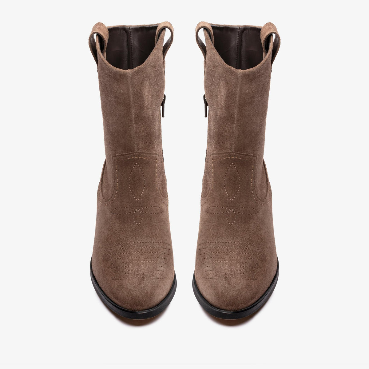 Womens Clarks Octavia up - Taupe Suede
