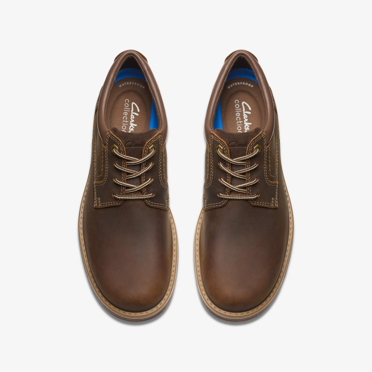 Mens Clarks Morris Low Ap - Beeswax Leather