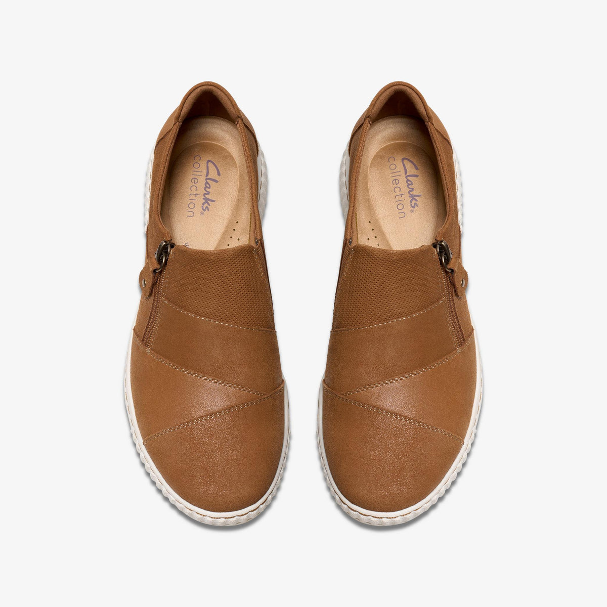 Womens Clarks Caroline Grace - Tan Suede