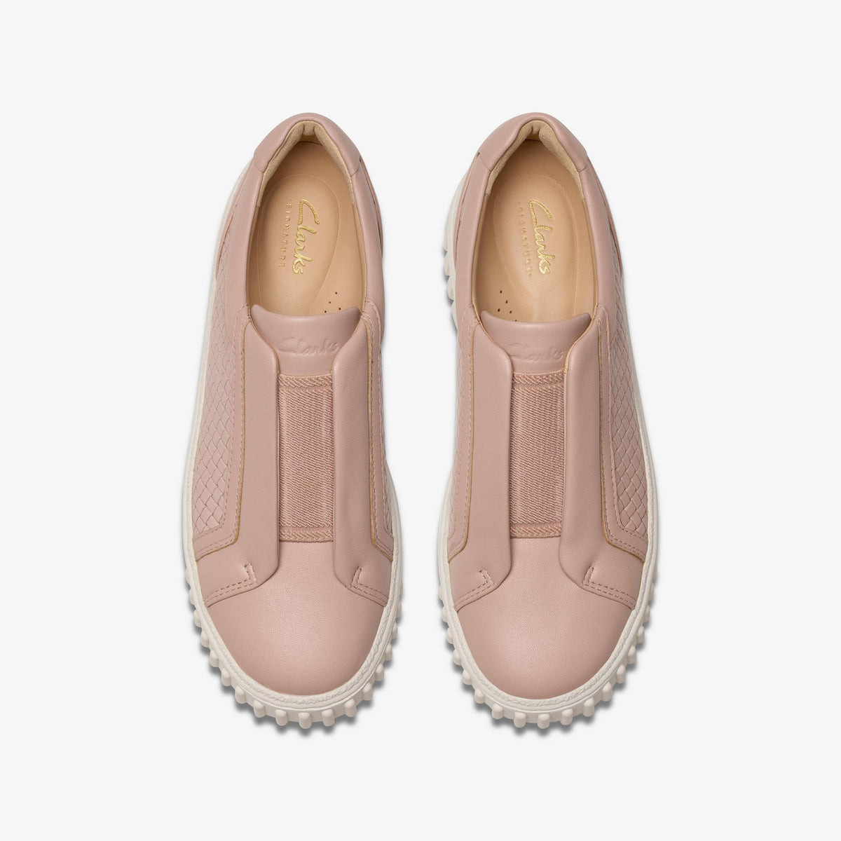 Womens Clarks Mayhill Bay - Light Pink Leather