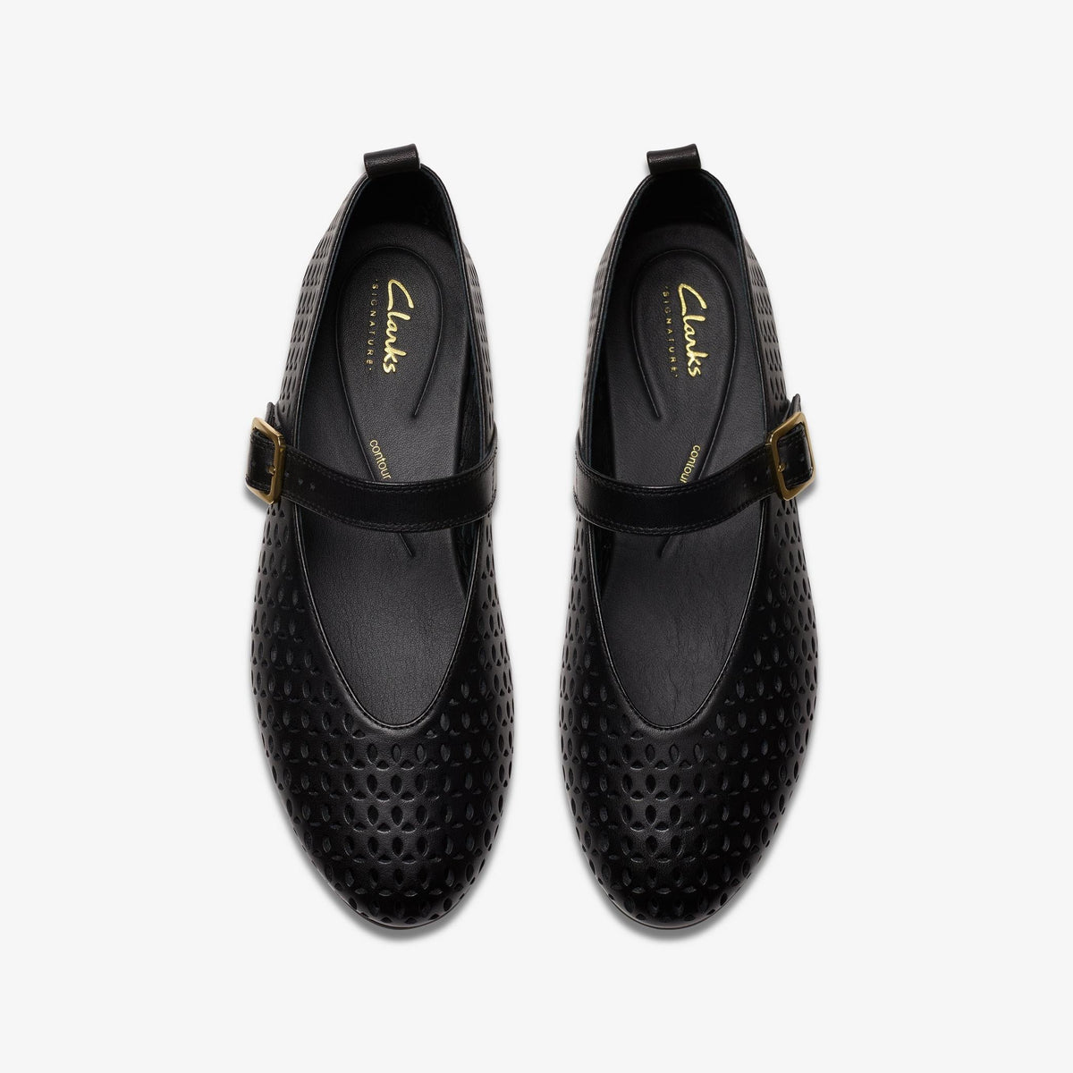 Womens Clarks Fawna Jane - Black Leather