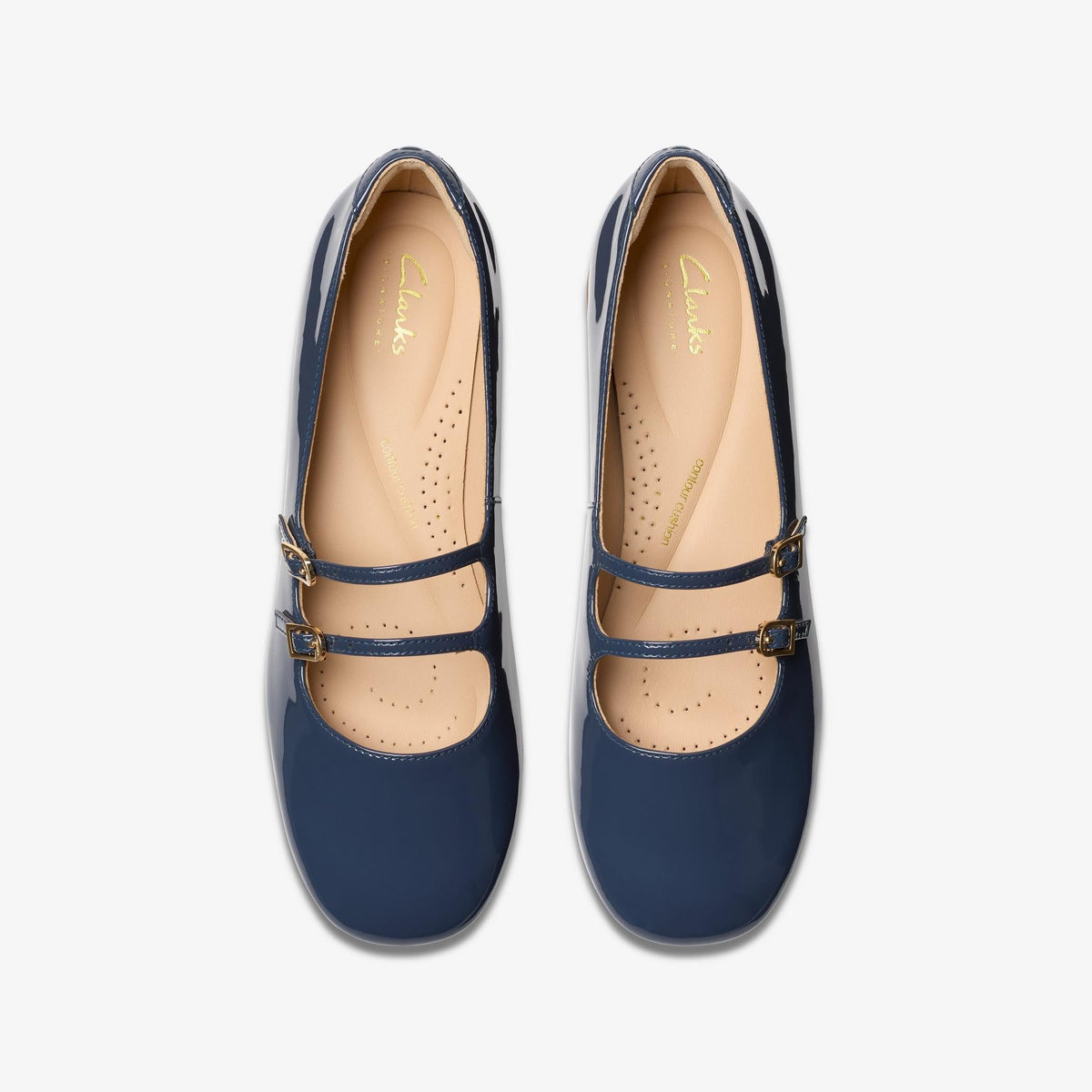 Womens Clarks Daiss30 Shine - Navy