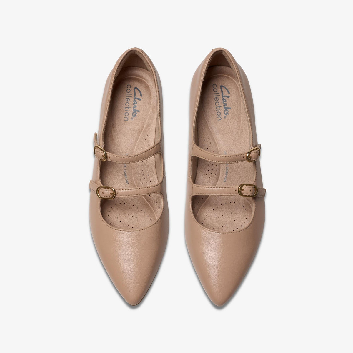 Womens Clarks Natalyn Lane - Beige Leather