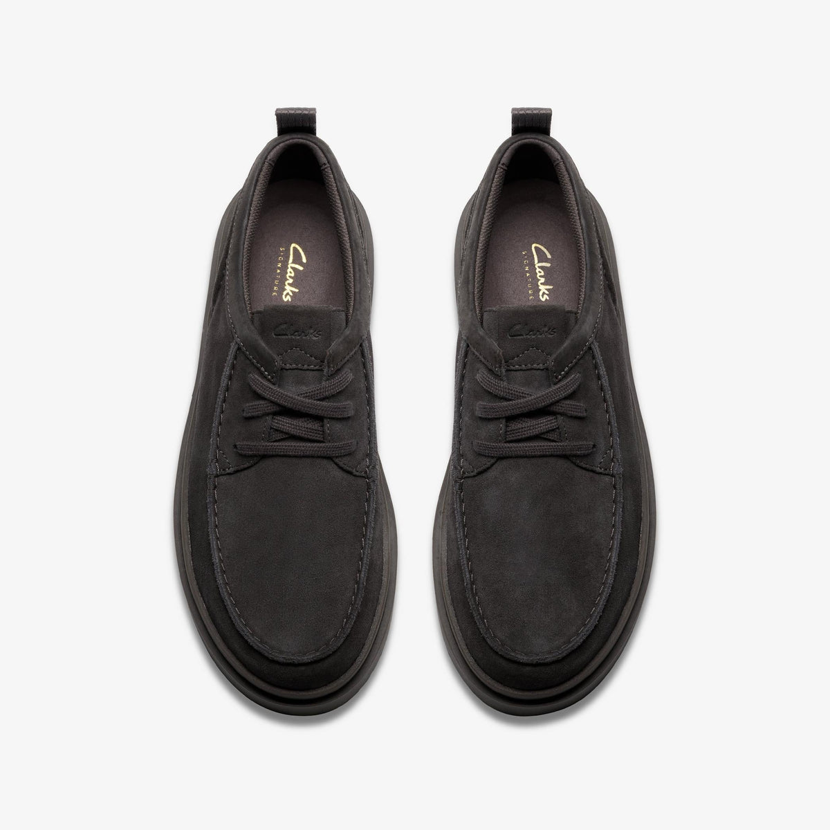 Mens Clarks Polden Moc - Dark Grey