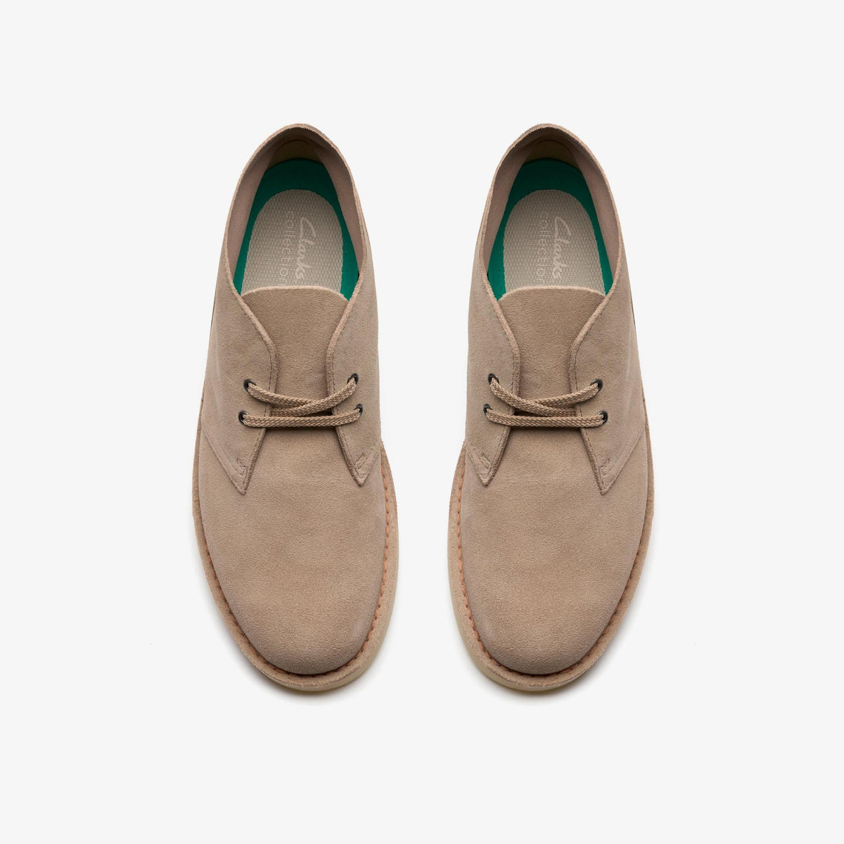 Mens Clarks Shepton - Sand Suede