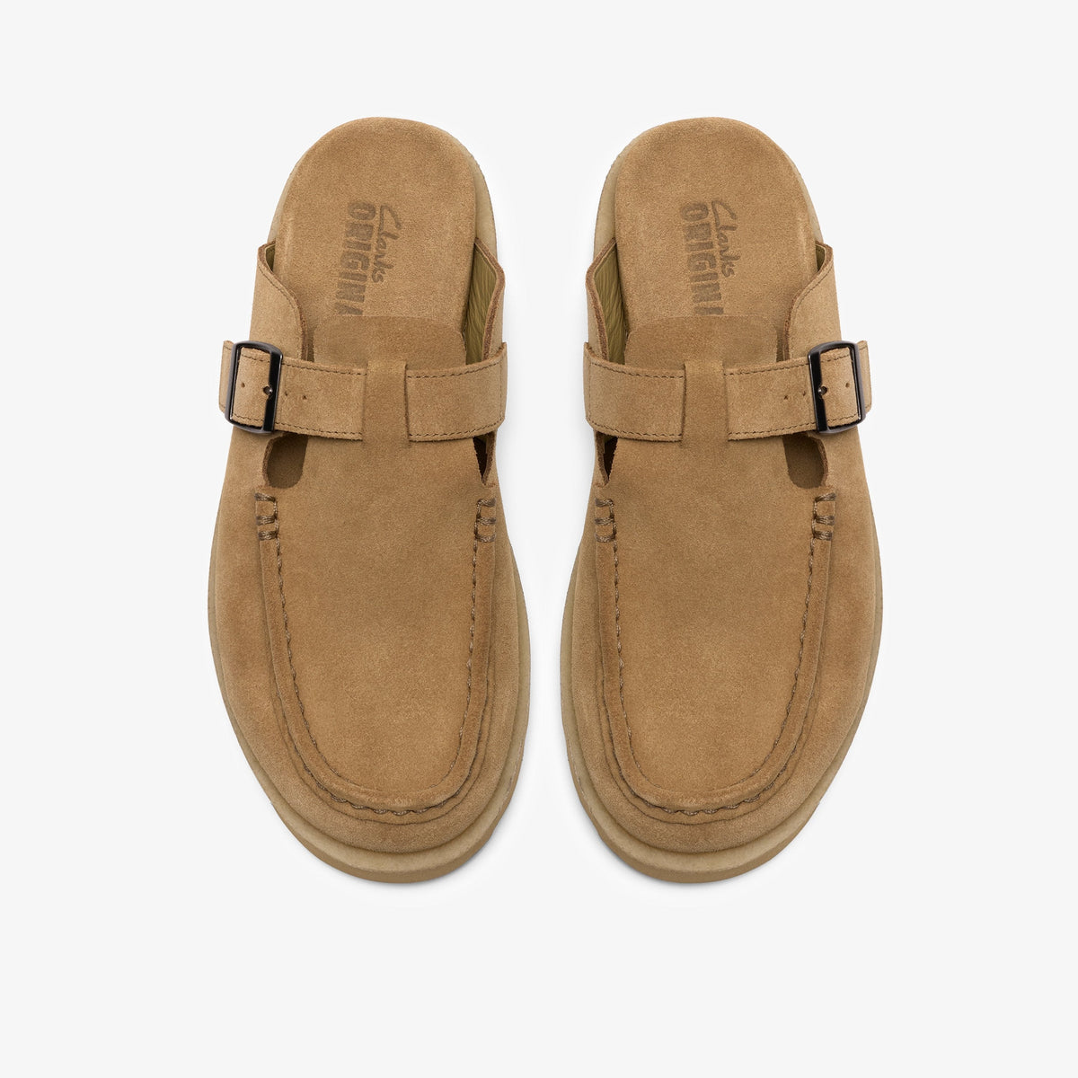 Clarks Mens Meare Mocc - Dark Sand Suede