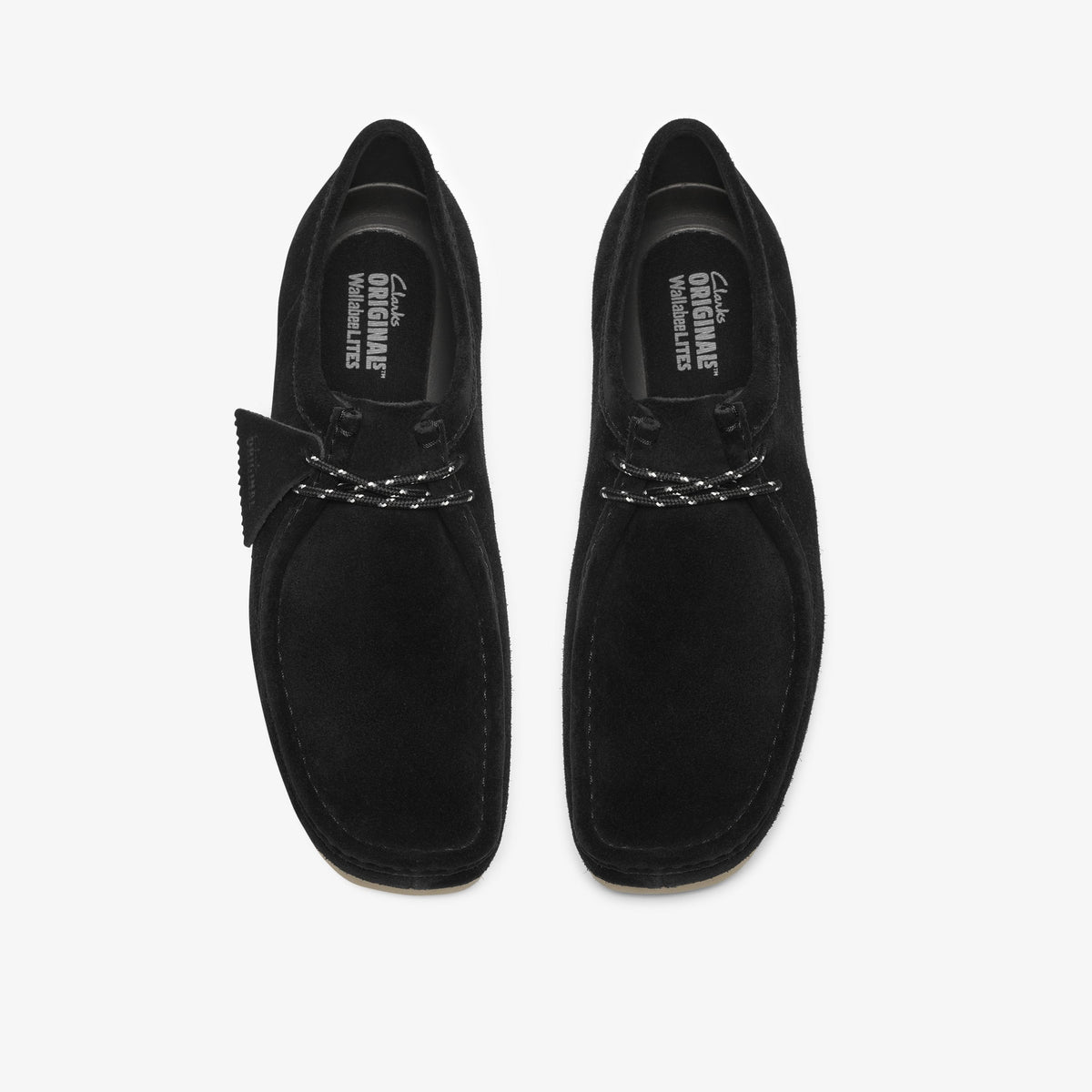 Clarks Mens Wallabee Lite - Black Suede