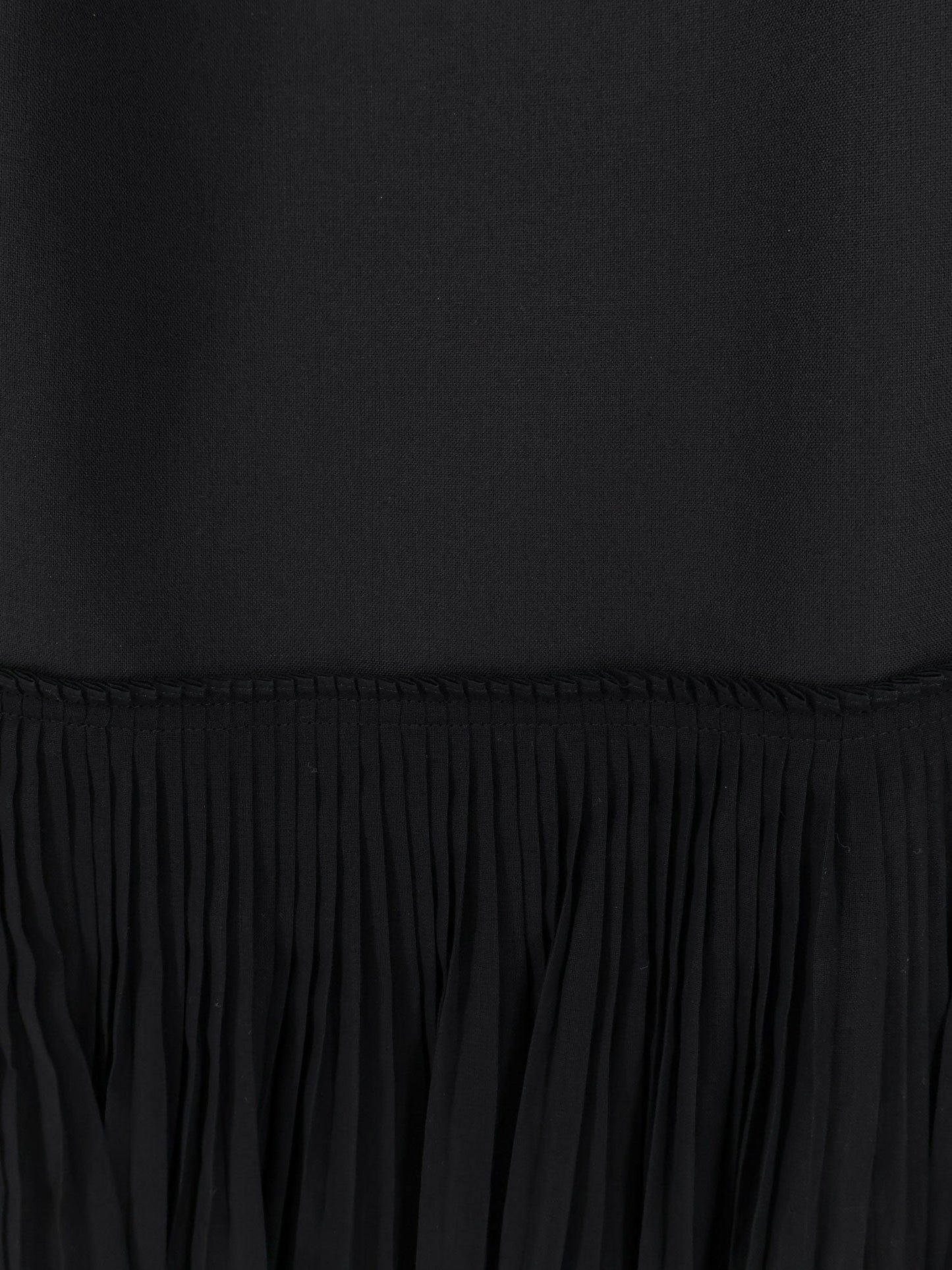 Dress Pleated Long Black