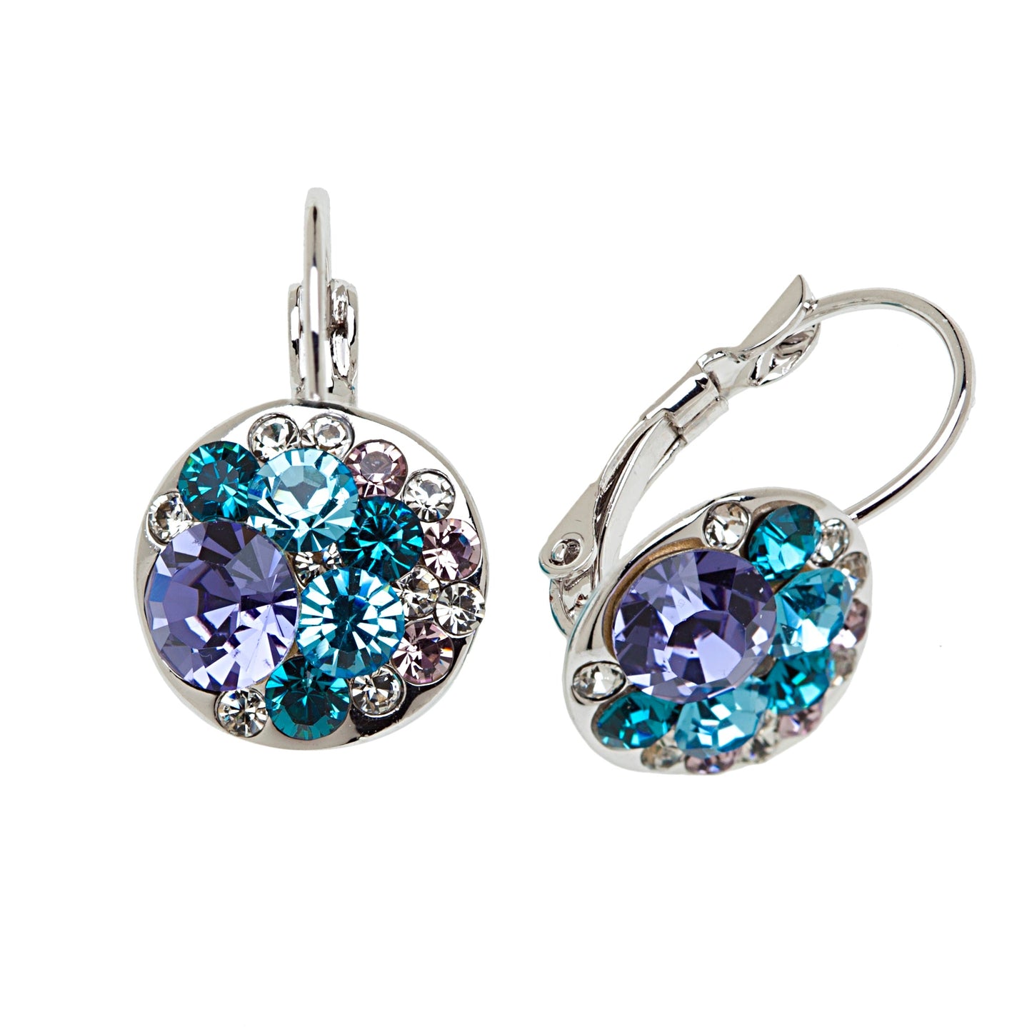 Silver Aqua & Purple-
