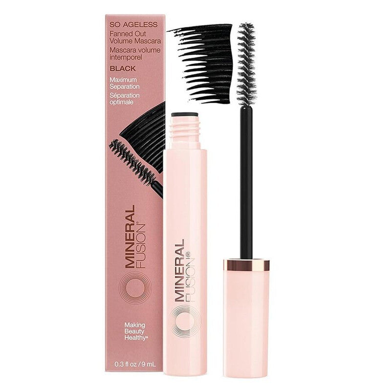 Mineral Fusion so Ageless Fanned Out Volume Mascara Black 0.30 Fl Oz. 9 ML
