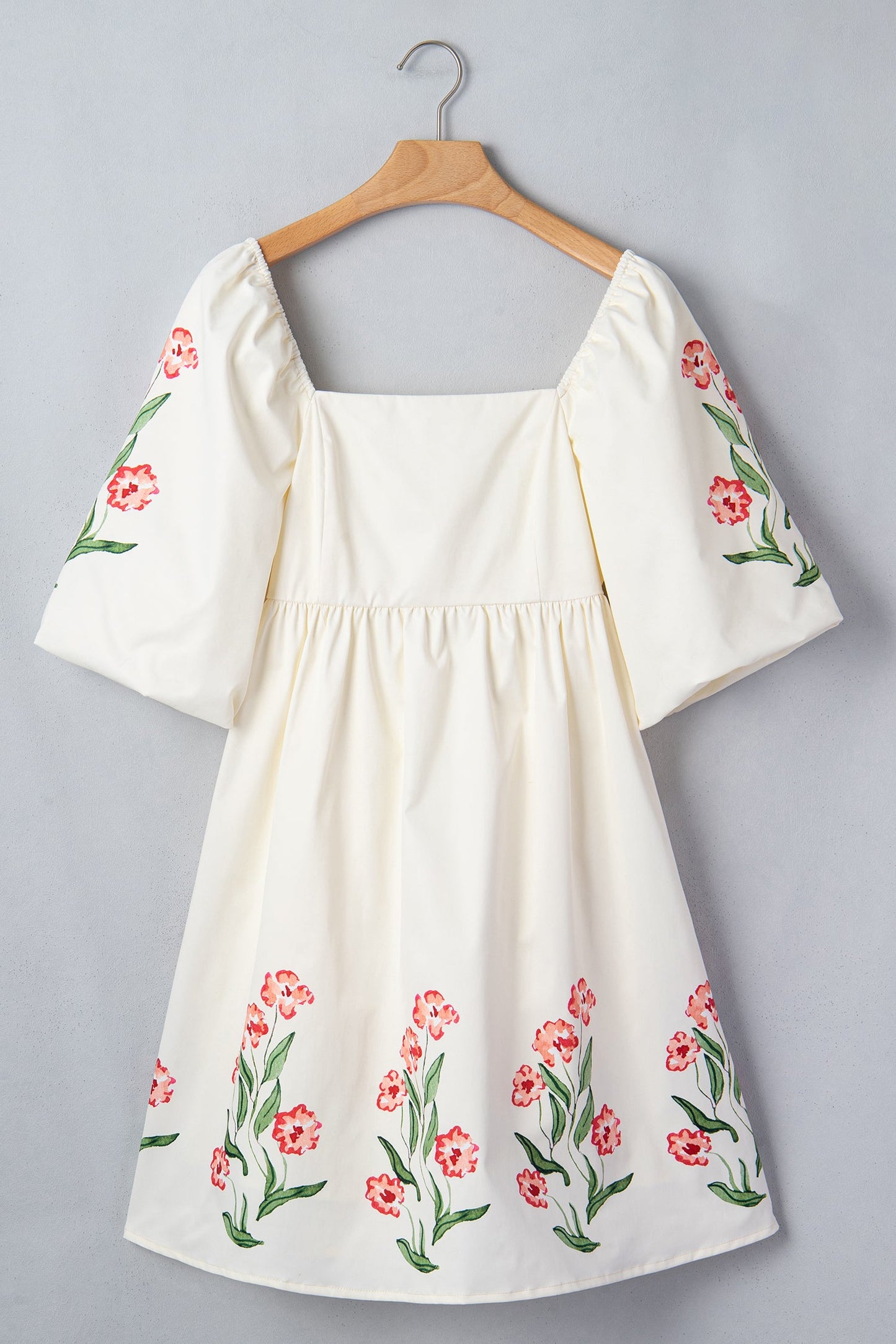Threaded Pear Greta Puff Sleeve Babydoll Dress