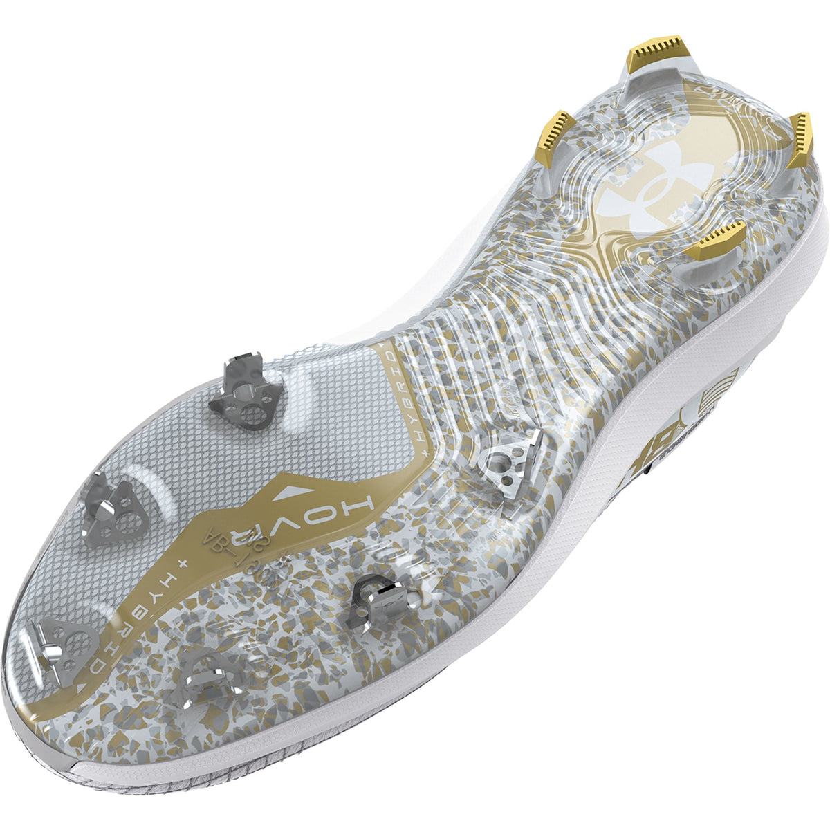 Under Armour Mens Harper 7 Low ST - White Metallic Gold