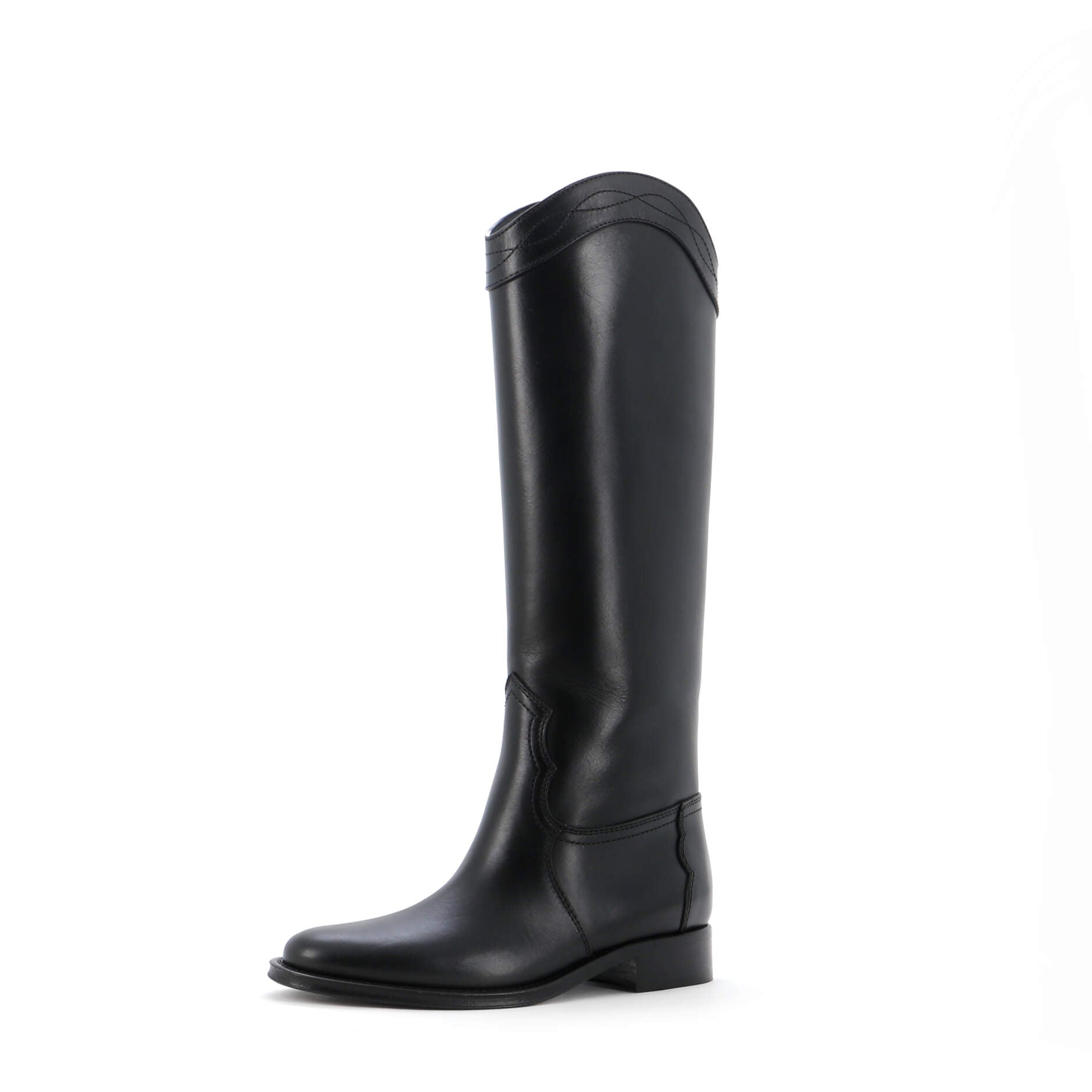 Pre-Loved Saint Laurent Women's Kate Western Heeled Knee High