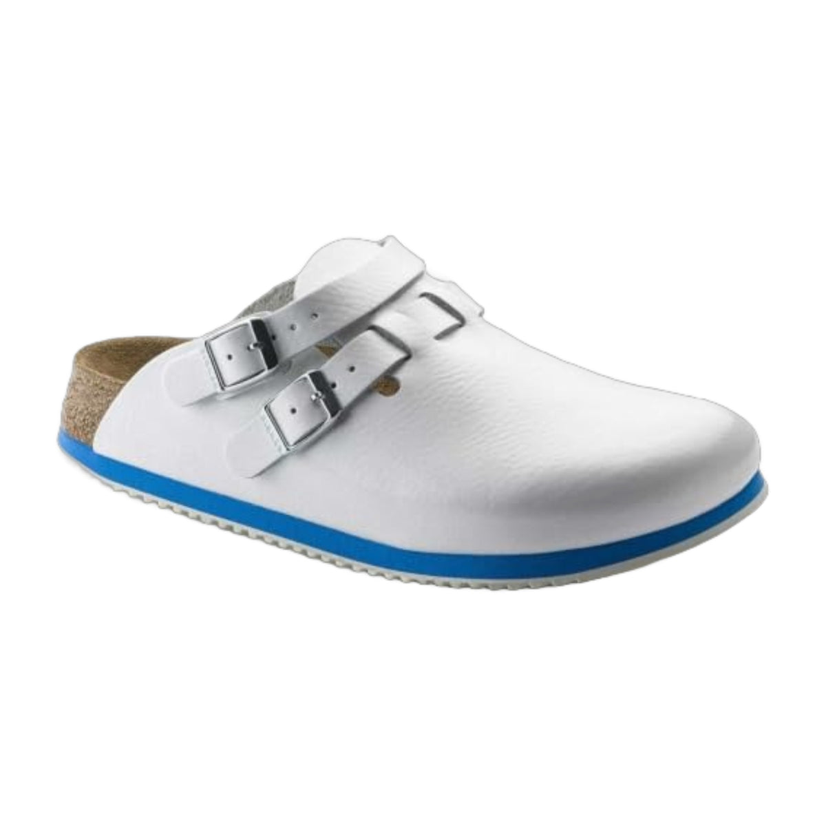Birkenstock Unisex Kay PROF Natural Leather White
