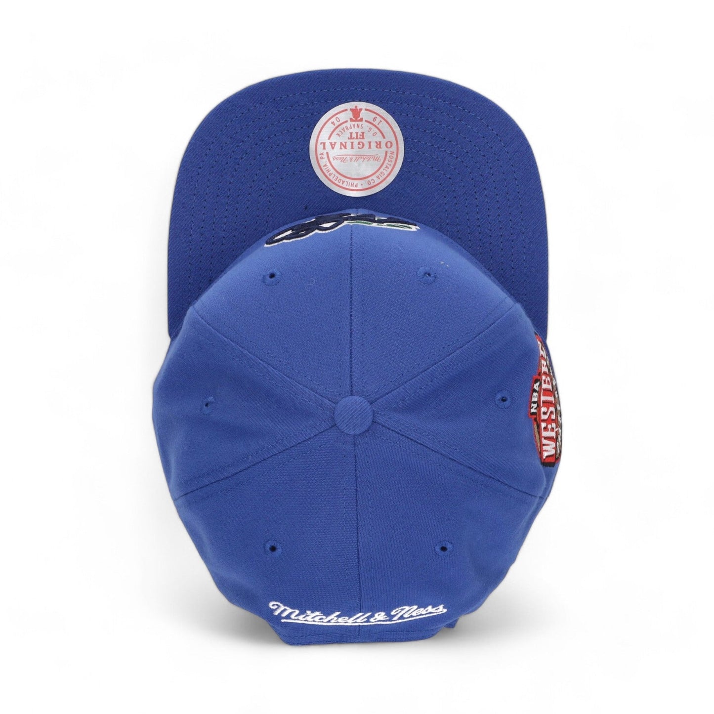 Men's Mitchell & Ness NBA Conference Patch Snapback Hwc Mavericks - Blue