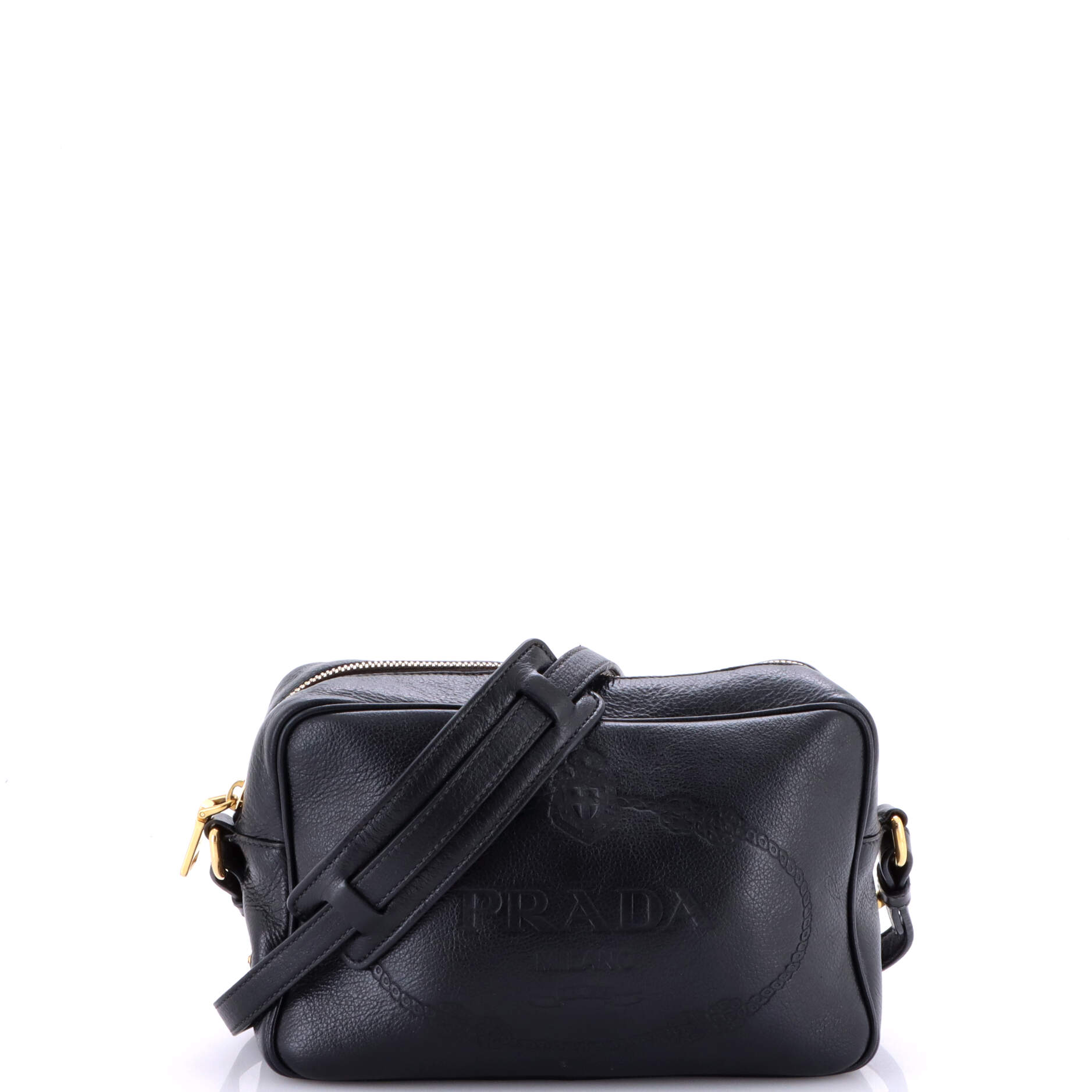 Pre-Loved Prada Logo Camera Bag Embossed Leather Small – Zulily