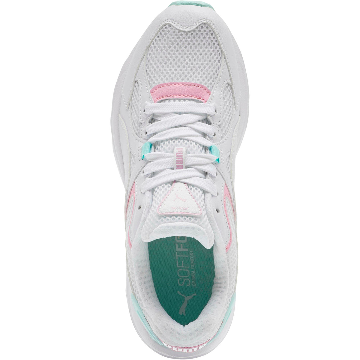 Puma Womens Axis Plus 90s - Puma White-Pale Pink-Fair Aqua