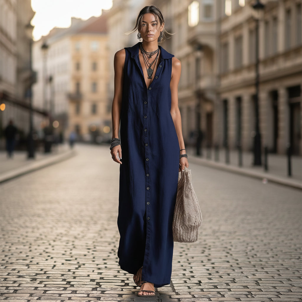 deep v neck loose dress Elegant Linen Mini Dress: Deep V-Neck, Loose Fit, Summer Style
