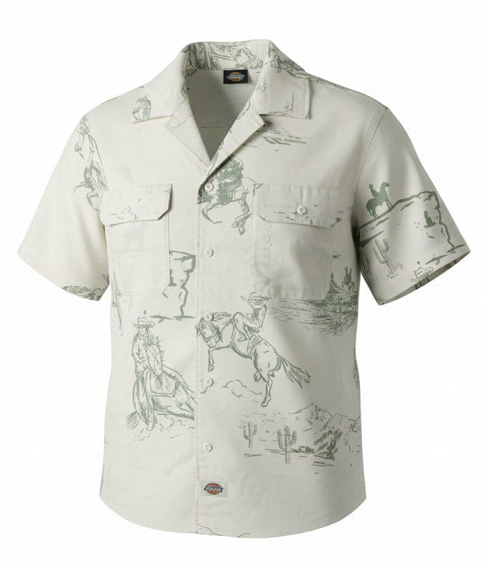 Dickies Men's Button Shirt Savage Work Cowboy Western
