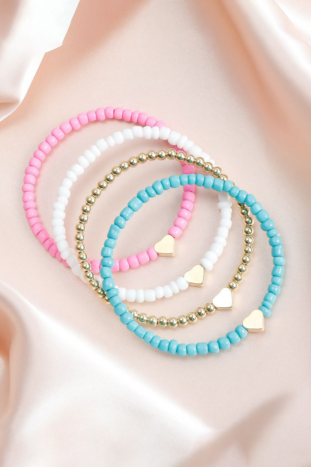 Threaded Pear Mazie Beaded Layered Bracelet Set