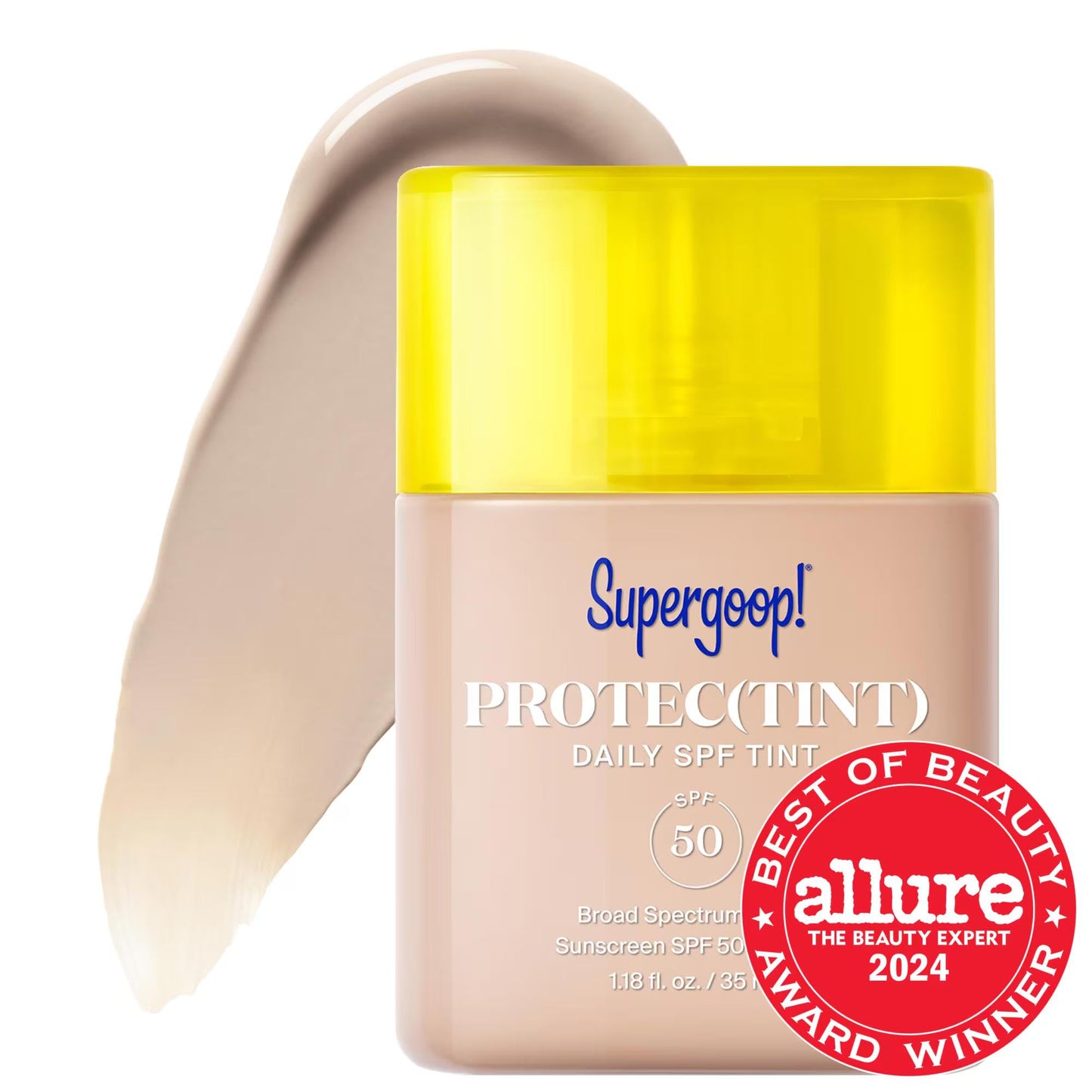 Protec(tint) Tinted Sunscreen SPF 50 - Lightweight, Buildable Coverage, Natural Finish with Ectoin