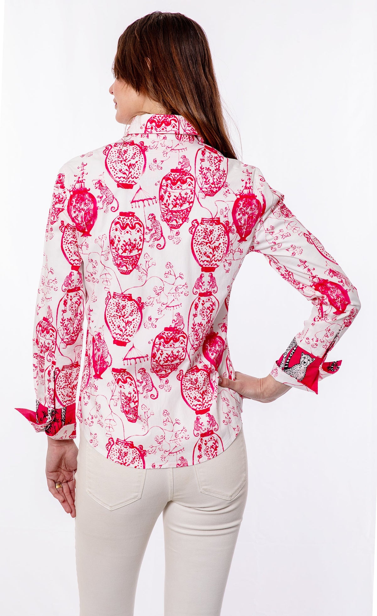Rome Shirt Pink White Chin