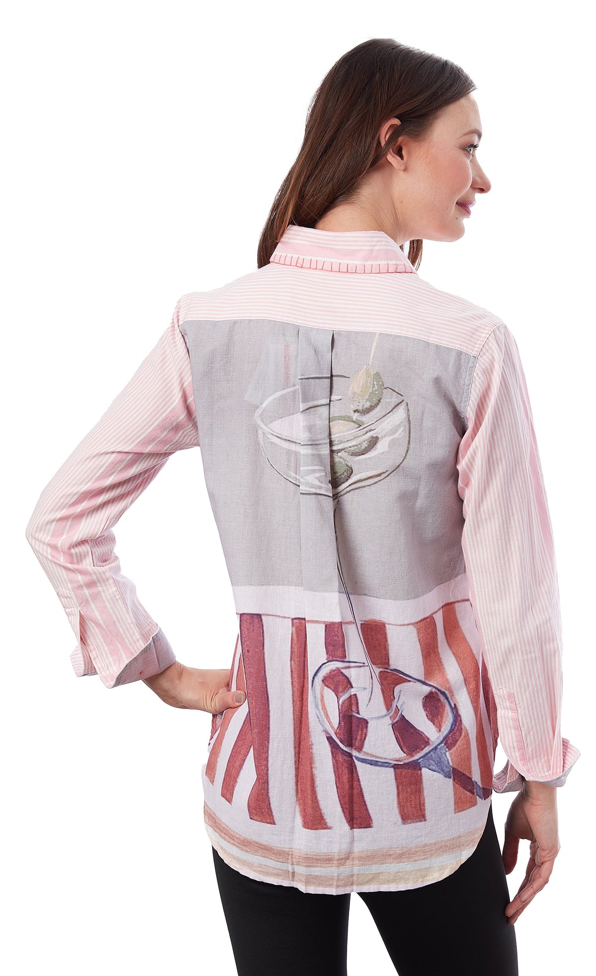 Chesapeake Hi-Lo Tunic Martinis Print