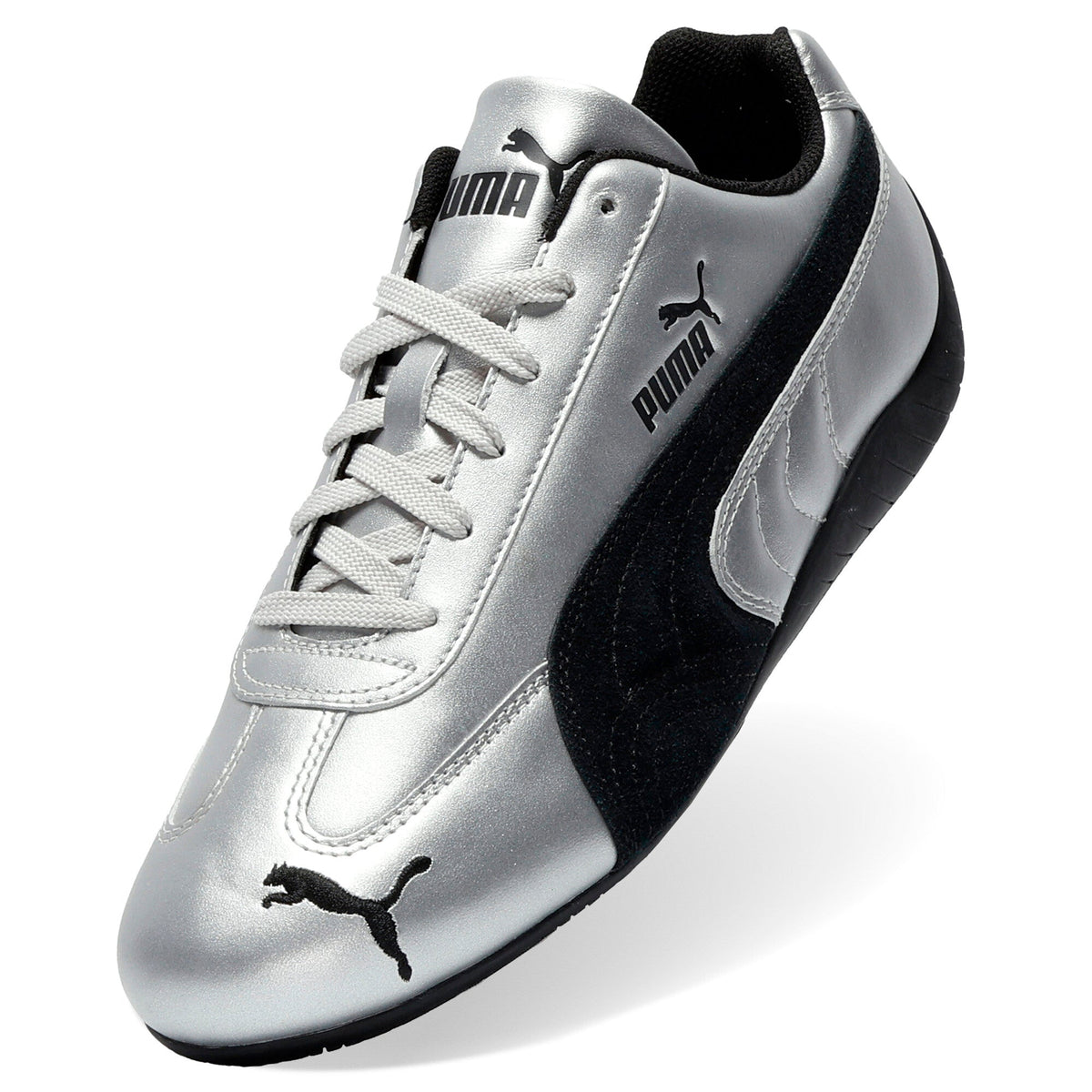 Puma Womens Speedcat Metallic Metallic Silver Black