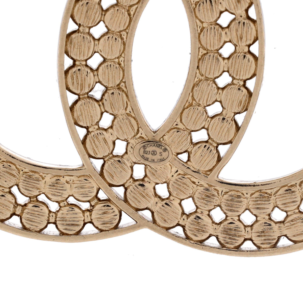 CC Brooch Metal with Crystals