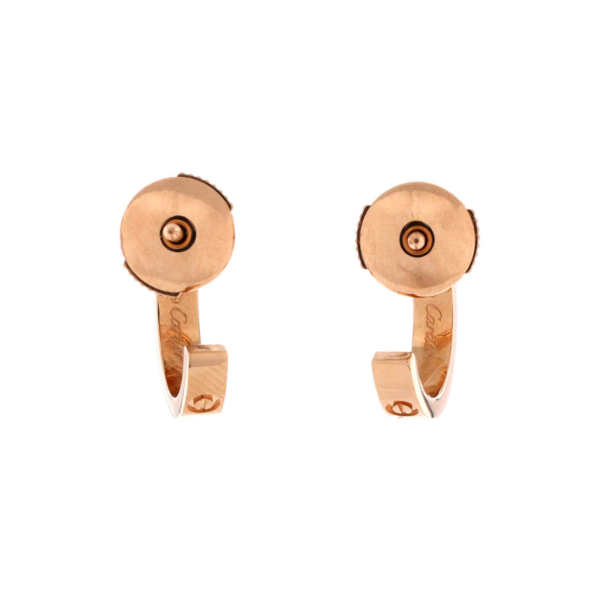 Love Hoop Earrings 18K Rose Gold Small