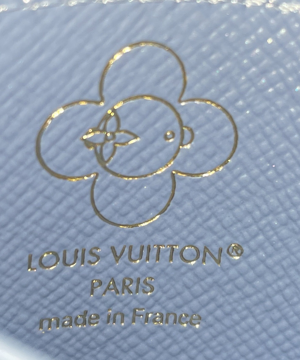 LV Charms Card Holder Limited Edition Christmas Animation Monogram Canvas
