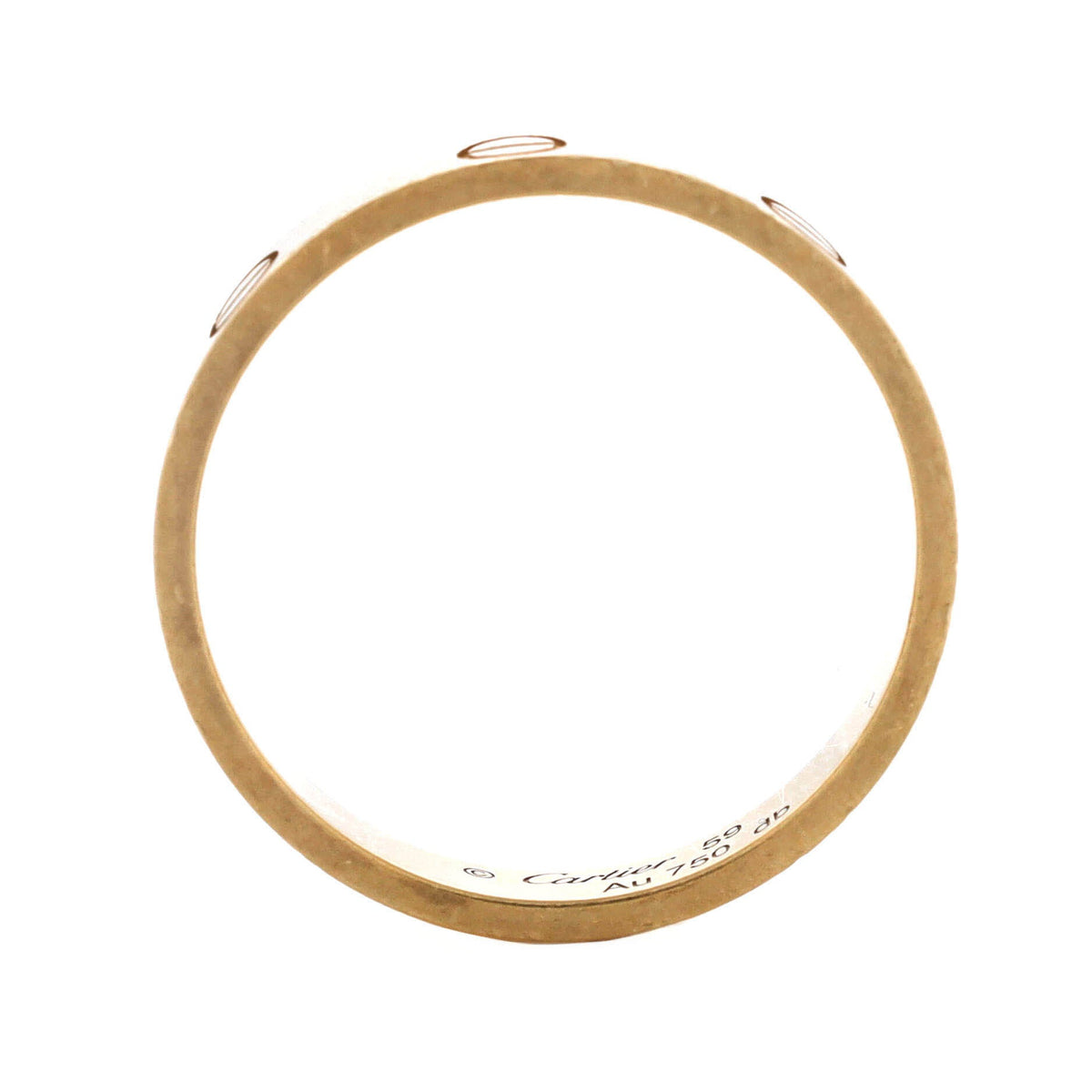 Love Wedding Band Ring 18K Yellow Gold