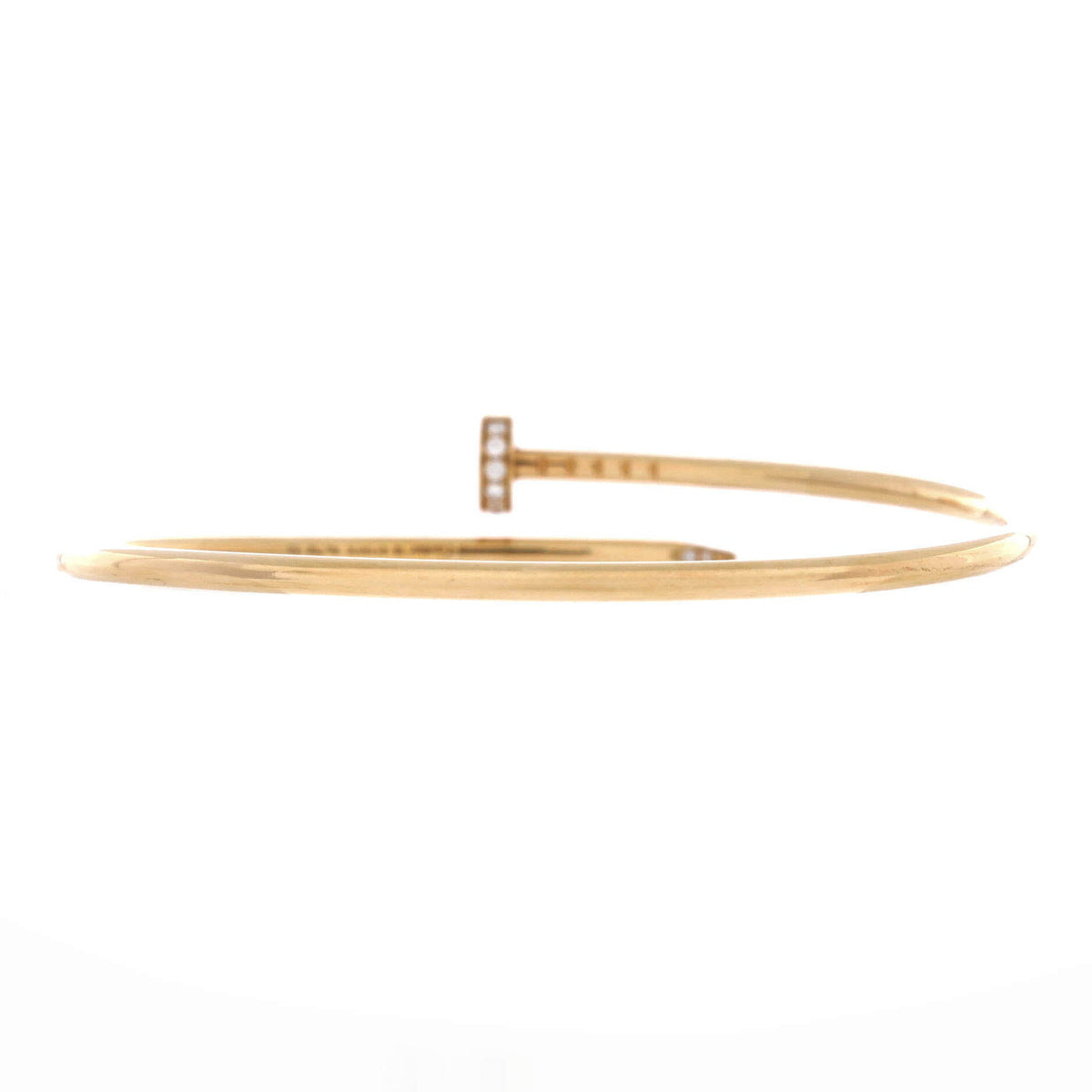 Juste un Clou Bracelet 18K Yellow Gold with Diamonds Small