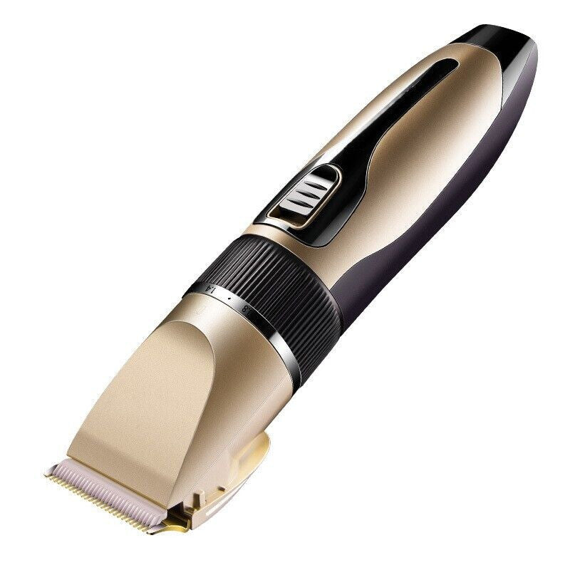 Prime Goods Professional Hair Clippers Trimmer Mens Barber Hair Cutting Kit Machine Cordless - Gold