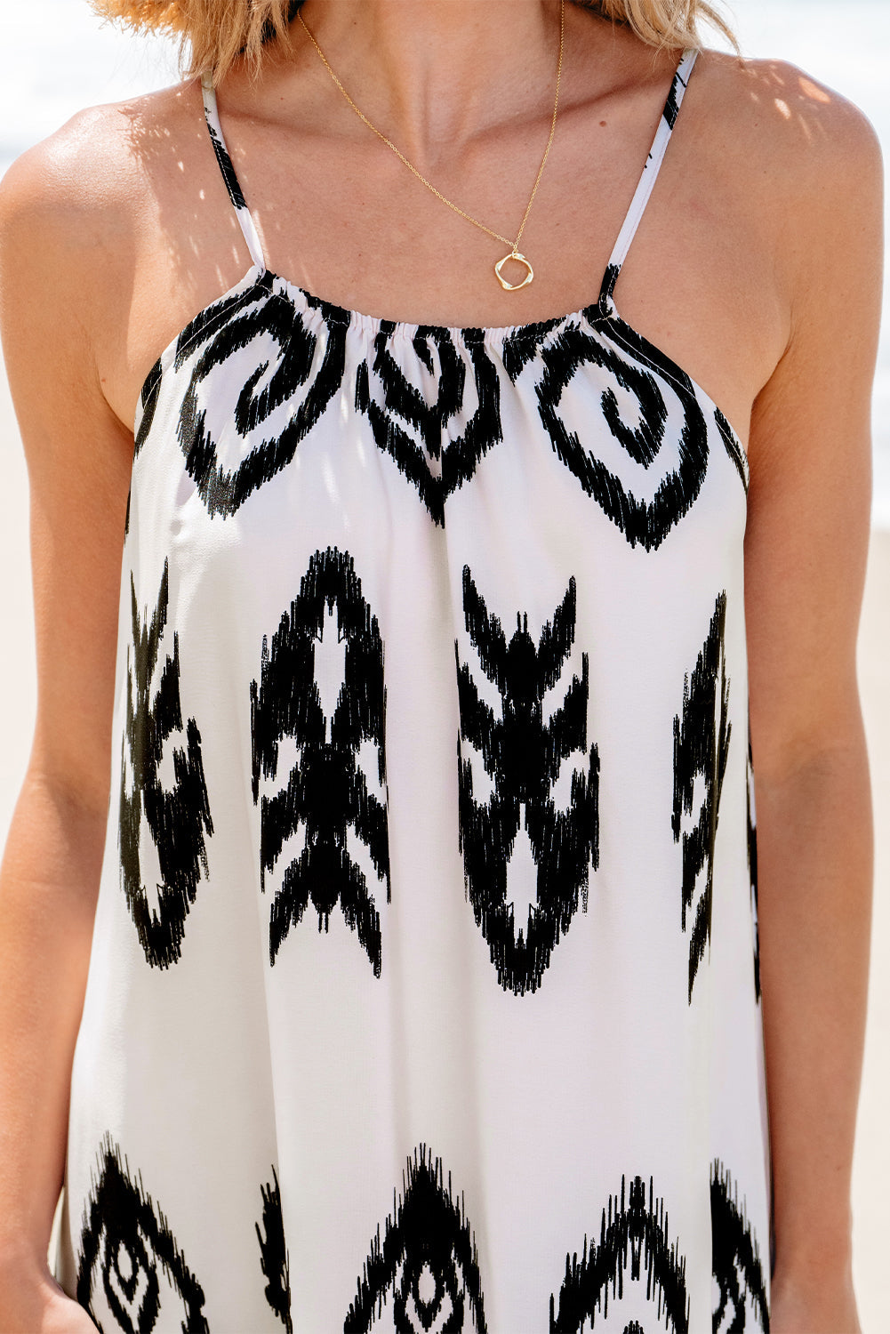 Threaded Pear Carmen Western Aztec Sundress
