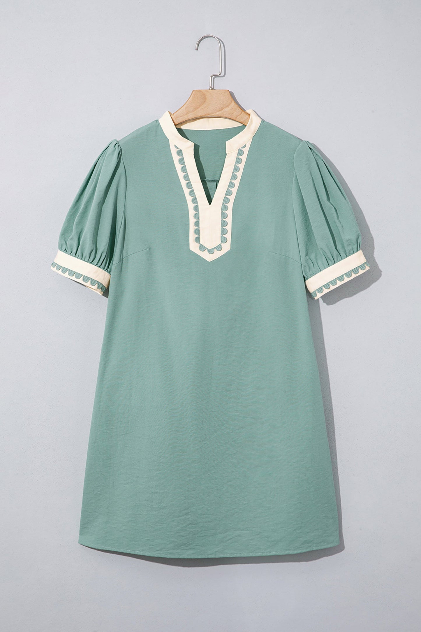 Threaded Pear Leyla Puff Sleeve Mini Dress