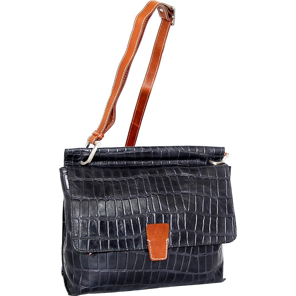 Nino Bossi Francesca Leather Crossbody - Black