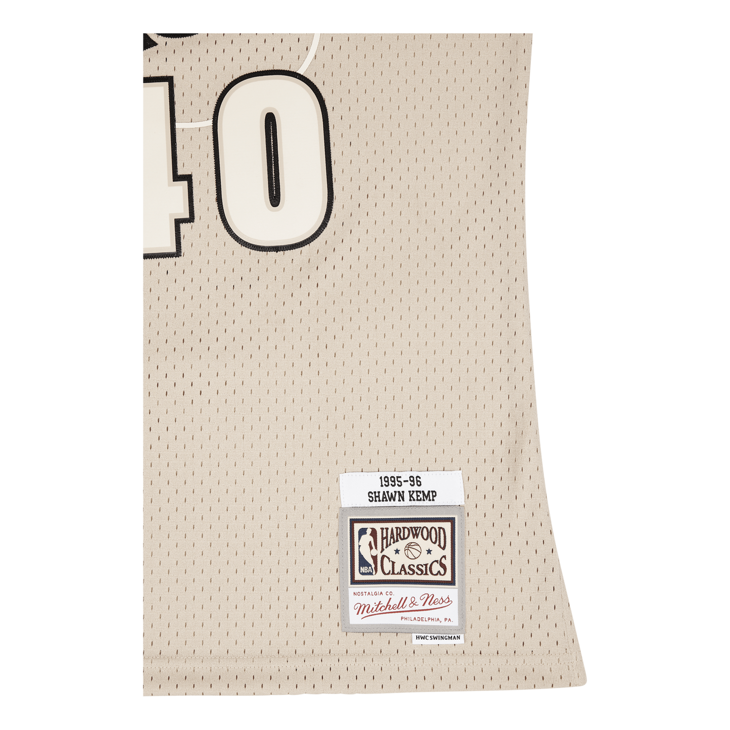 Mitchell & Ness Men's Khaki Black Swingman Jersey Supersonics 1995 Shawn Kemp Jerseys