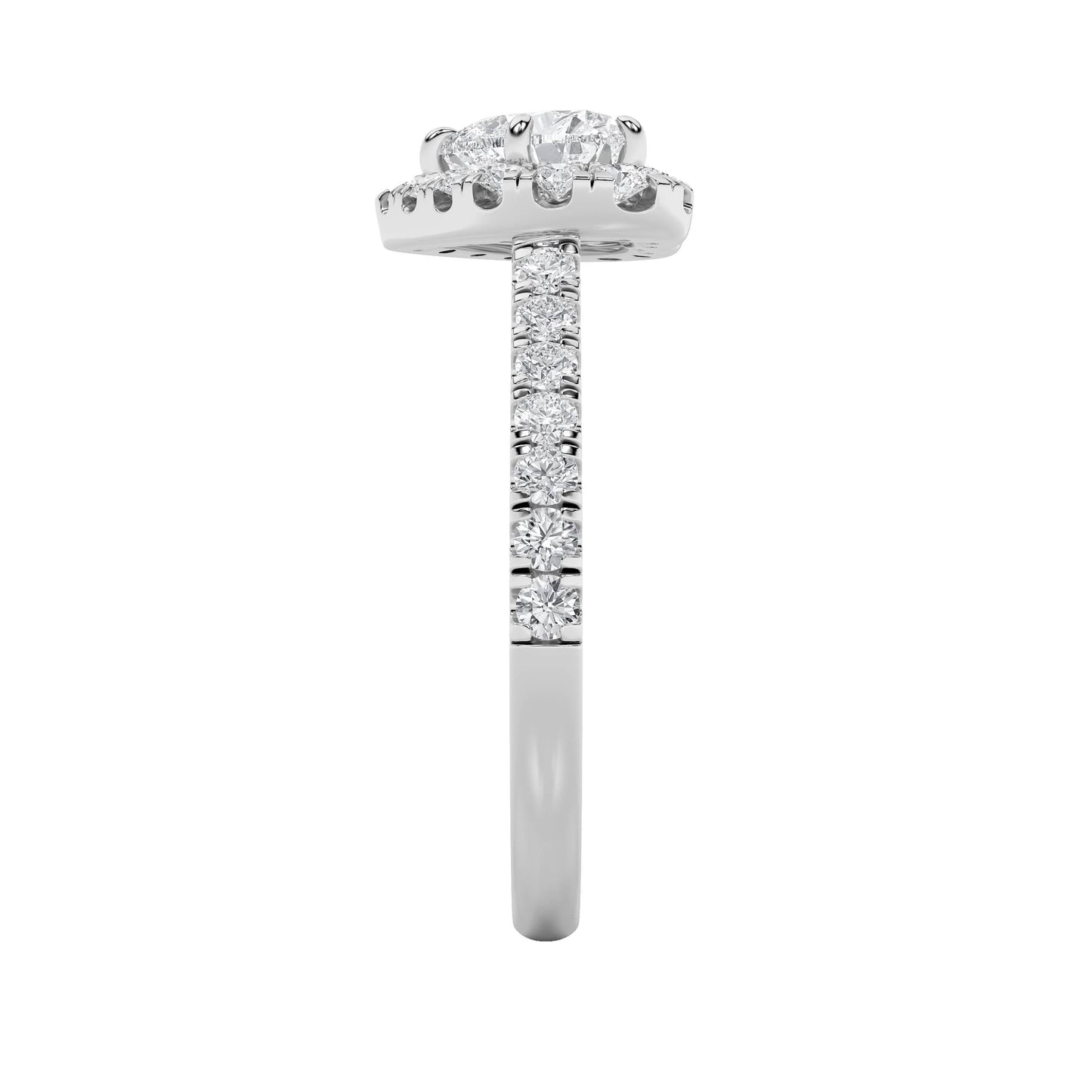 1.5Cttw Heart Shaped Lab Grown Diamond (F/VS) Heart Shaped Ring in 14K Gold